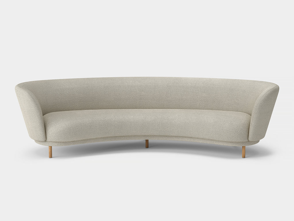 Dandy 4-Seater Sofa by Massproductions - Natural Oak Base / Safire 007