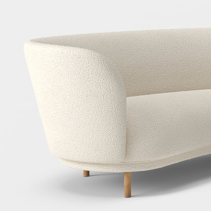 Dandy 4-Seater Sofa by Massproductions - Natural Oak Base / Storr Eggshell 1501
