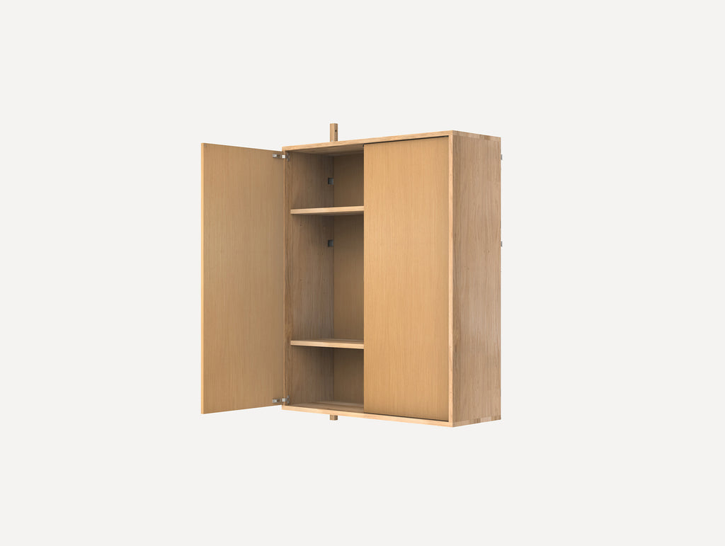 Shelf Library H1148 Cabinet Section Large Add-on in Natural Oiled Oak by Frama