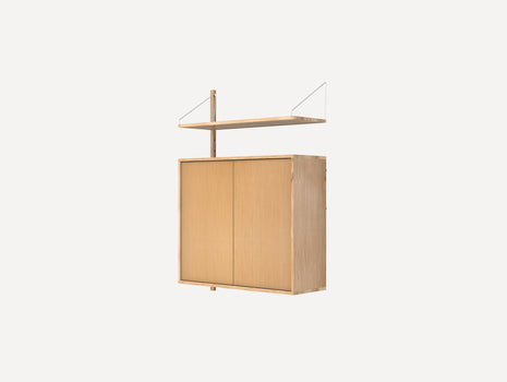 Shelf Library H1148 Cabinet Section Medium Add-on in Natural Oiled Oak by Frama