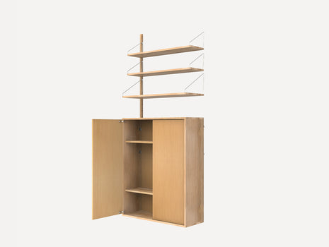 Shelf Library H1852 Cabinet Section Large Add-on in Natural Oiled Oak by Frama