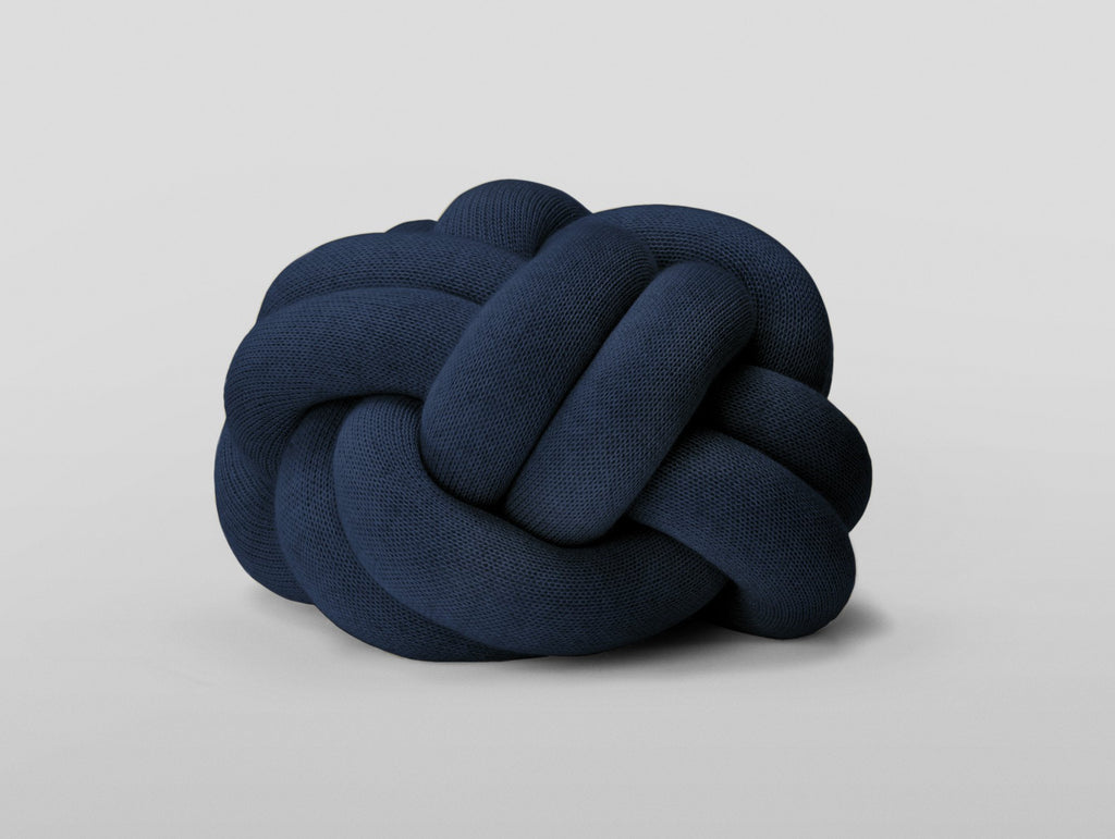 Navy Knot Cushion by Design House Stockholm