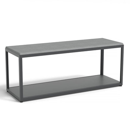 New Order Bench - Combination 100 - Charcoal Frame, Steelcut Trio 153 Upholstery