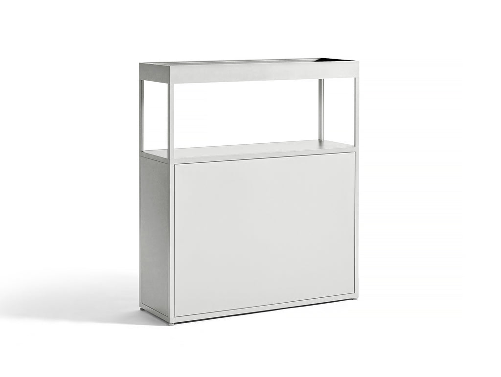 New Order Cabinet with adjustable shelves - Combination 204 in Light Grey - Back