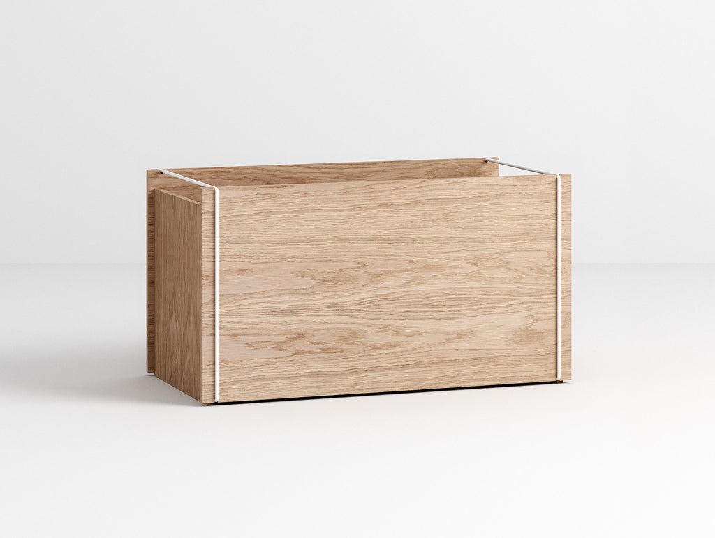 Oak/White Storage Box by Moebe