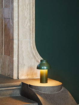 Olive PC Portable Lamp by HAY