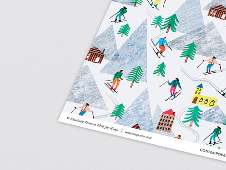 On the Slopes Wrapping Paper x 3 Sheets by Wrap