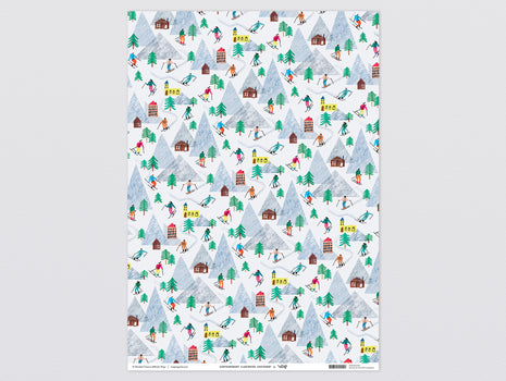 On the Slopes Wrapping Paper x 3 Sheets by Wrap
