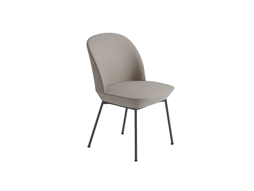 Oslo Side Chair by Muuto - Steelcut 240 / Black Steel Base