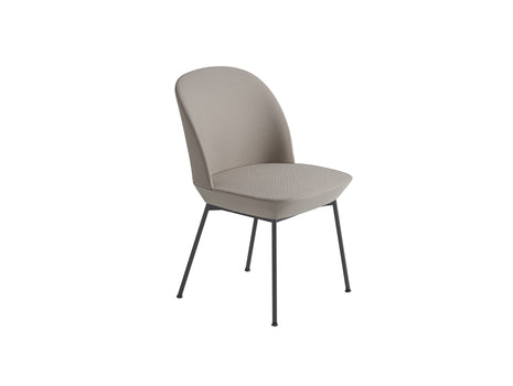 Oslo Side Chair by Muuto - Steelcut 240 / Black Steel Base