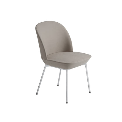 Oslo Side Chair by Muuto - Steelcut 240 / Chrome Base
