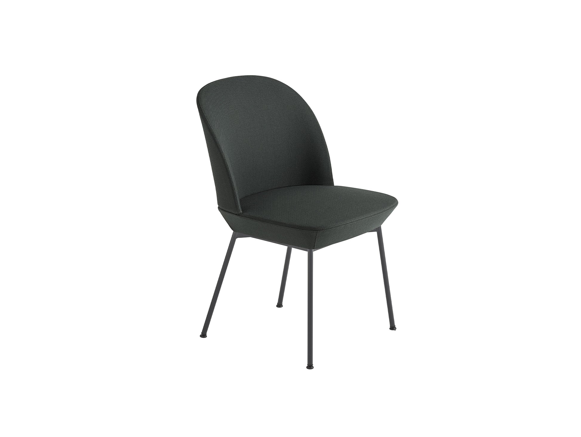 Oslo Side Chair by Muuto - Twill Weave 990 / Black Steel Base