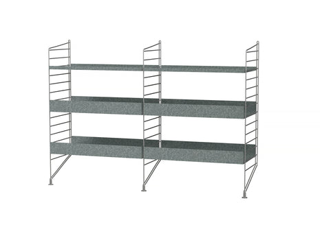String Outdoor Galvanised Shelving - Combination A