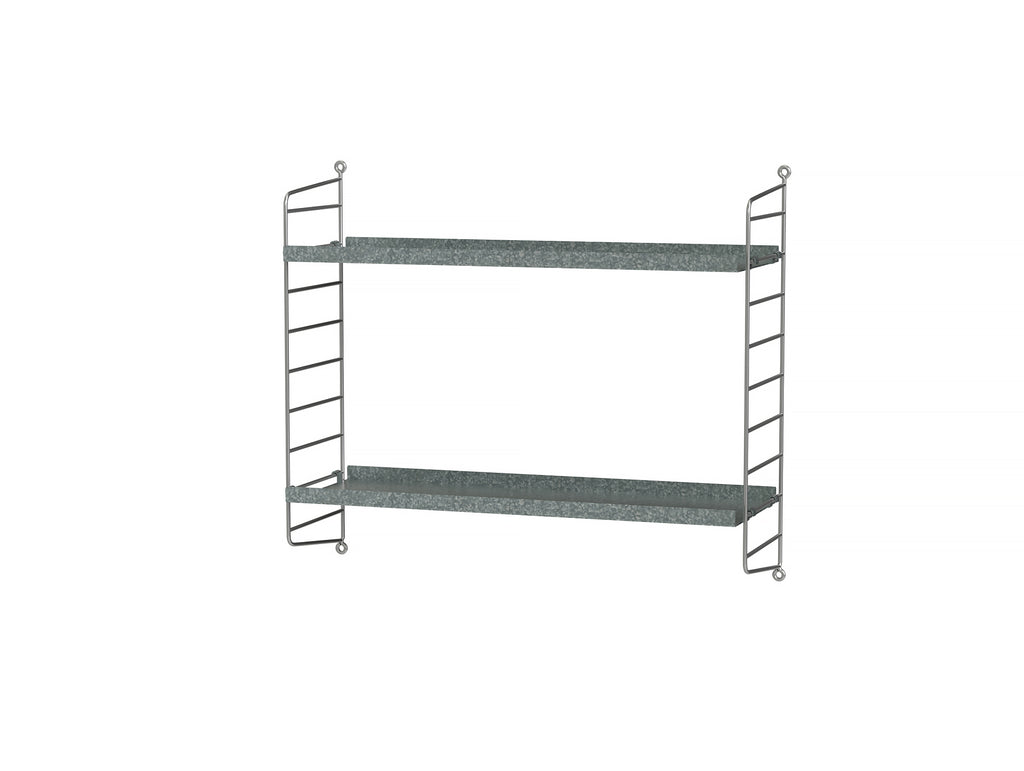 String Outdoor Galvanised Shelving - Combination E
