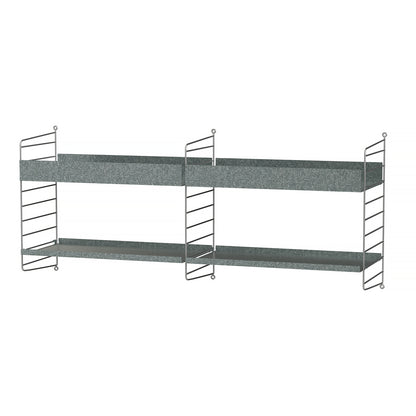 String Outdoor Galvanised Shelving - Combination F