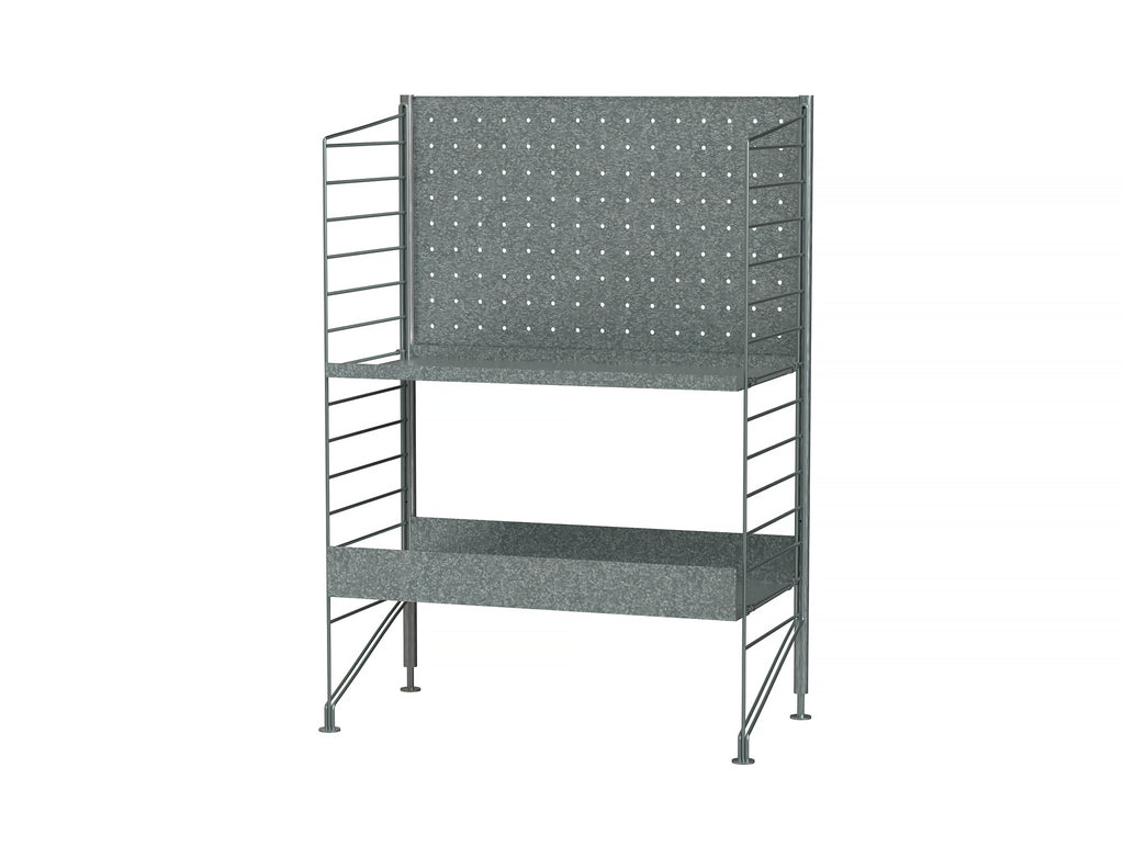String Outdoor Galvanised Shelving - Combination I