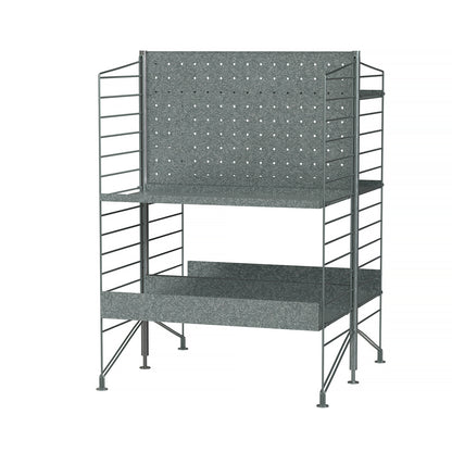 String Outdoor Galvanised Shelving - Combination J