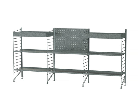 String Outdoor Galvanised Shelving - Combination M