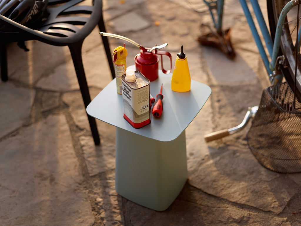 Ice Grey Outdoor Metal Side Table by Vitra