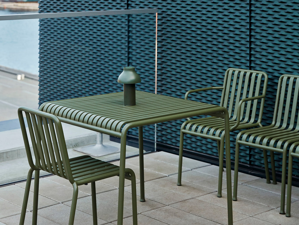 HAY Palissade Table, 80 cm, Olive