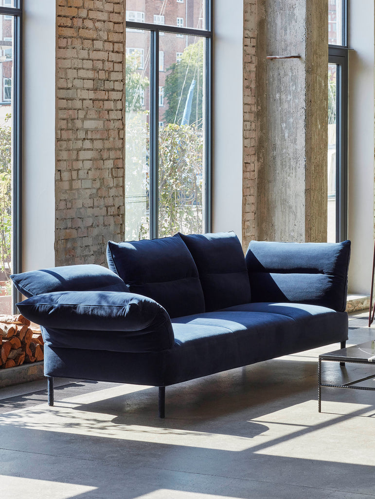 Pandarine 3-Seater Sofa (Reclining Armrest) in Lola by HAY