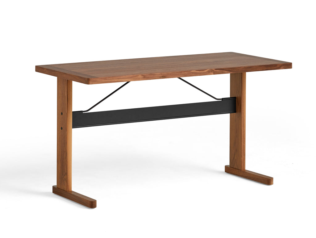 Passerelle Desk by HAY - Walnut Tabletop with Walnut Frame / Ink Black Crossbar