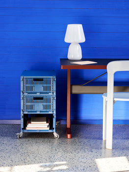 Colour Crate Lid by HAY - Medium / Blue