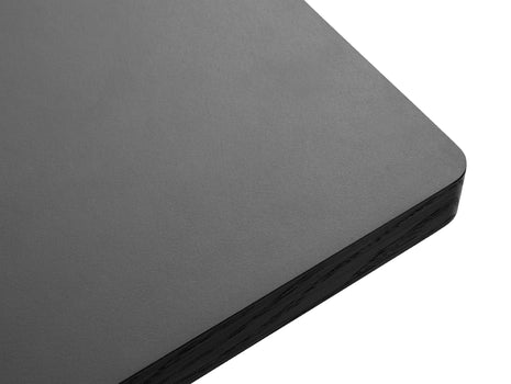 Passerelle High Table by HAY -  Grey Linoleum Tabletop with Ink Black Oak Frame / Ink Black Crossbar