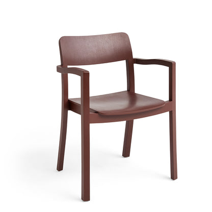 Pastis Chair by HAY - With Armrest / Barn Red Water-Based Lacquered Ash