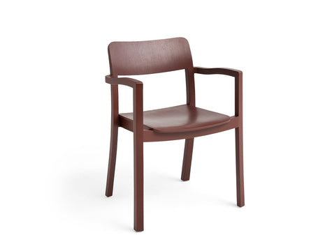 Pastis Chair by HAY - With Armrest / Barn Red Water-Based Lacquered Ash
