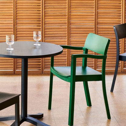 Pastis Chair by HAY - With Armrest / Pine Green Water-Based Lacquered Ash