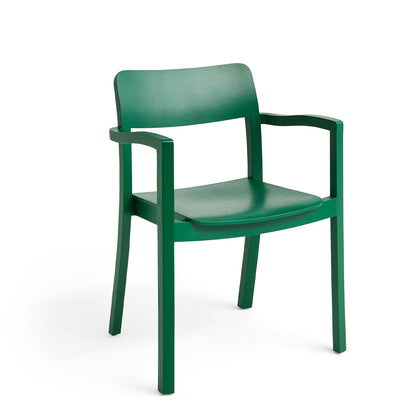 Pastis Chair by HAY - With Armrest / Pine Green Water-Based Lacquered Ash