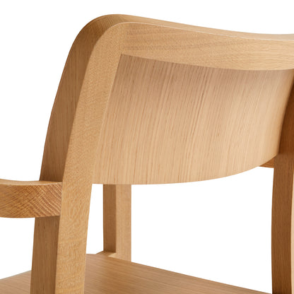 Pastis Chair by HAY - With Armrest / Water-Based Lacquered Oak
