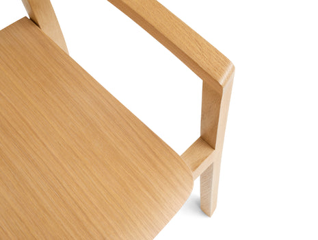 Pastis Chair by HAY - With Armrest / Water-Based Lacquered Oak