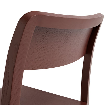 Pastis Chair by HAY - Without Armrest / Barn Red Water-Based Lacquered Ash