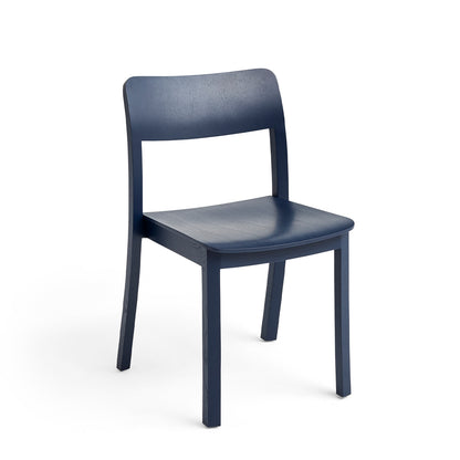 Pastis Chair by HAY - Without Armrest / Steel Blue Water-Based Lacquered Ash