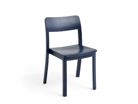 Pastis Chair by HAY - Without Armrest / Steel Blue Water-Based Lacquered Ash