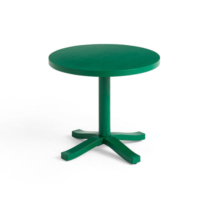 Pastis Table by HAY - Diameter 46 x Height 40 cm / Pine Green Water-Based Lacquered Ash