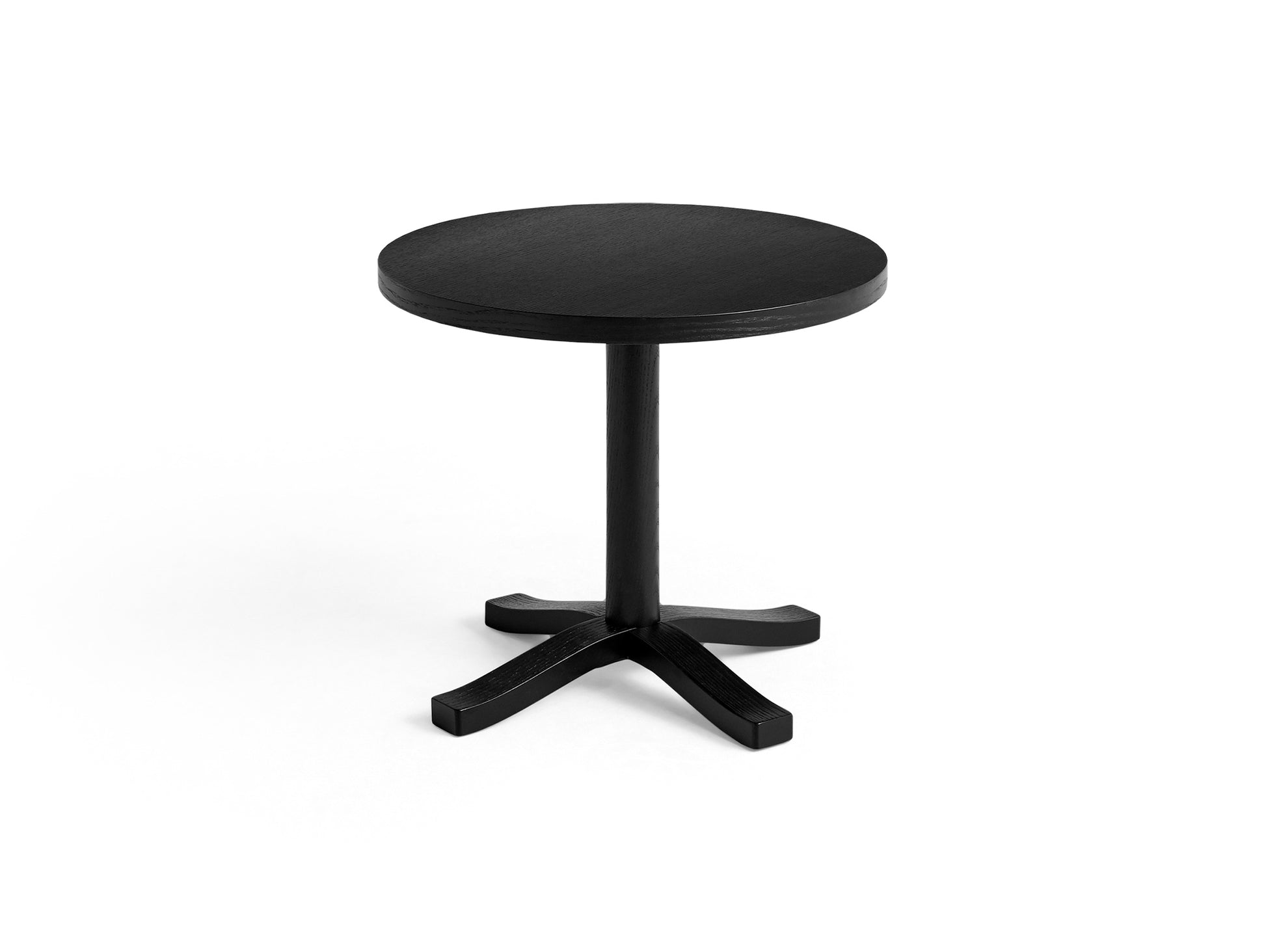 Pastis Table by HAY - Diameter 46 x Height 40 cm /  Black Water-Based Lacquered Ash