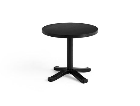 Pastis Table by HAY - Diameter 46 x Height 40 cm /  Black Water-Based Lacquered Ash