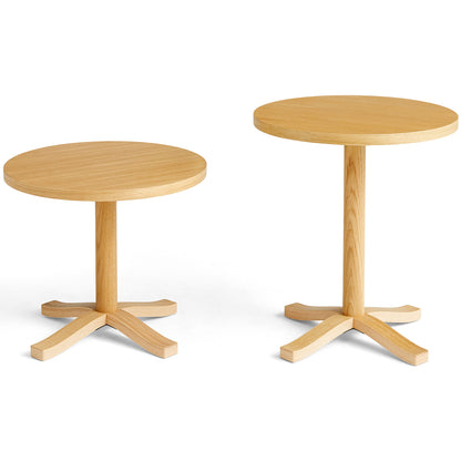 Pastis Table by HAY - Diameter 46 x Height 40 cm / Diameter 46 x Height 52 cm / Water-Based Lacquered Oak