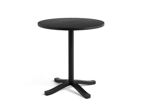 Pastis Table by HAY - Diameter 70 x Height 74 cm / Black Water-Based Lacquered Ash