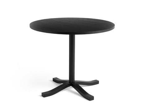 Pastis Table by HAY - Diameter 90 x Height 74 cm / Black Water-Based Lacquered Ash
