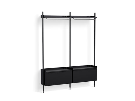 Pier System 1002 by HAY - Black Anodised Aluminium Uprights / PS black