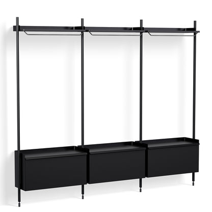 Pier System 1003 by HAY - Black Anodised Aluminium Uprights / PS Black 