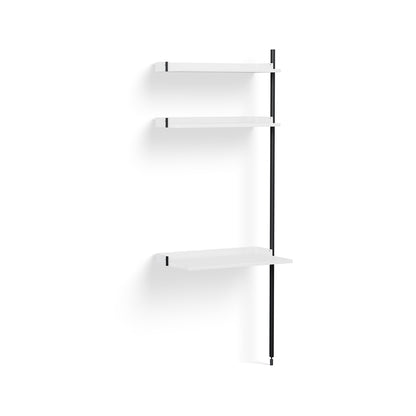 Pier System 10 Add-ons by HAY - Black Anodised Aluminium Uprights / PS White