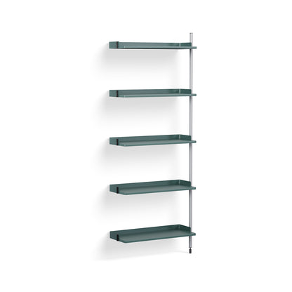 Pier System 110 Add-ons by HAY - Clear Anodised Aluminium Uprights / PS Blue