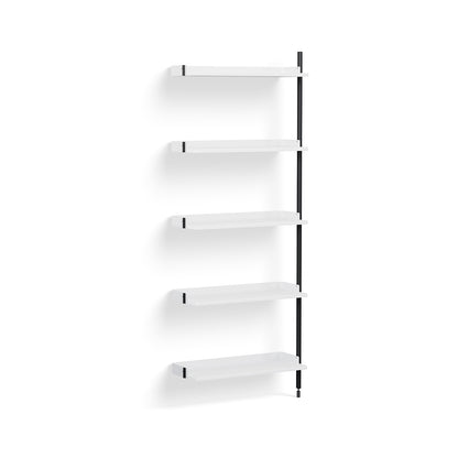 Pier System 110 Add-ons by HAY - Black Anodised Aluminium Uprights / PS White 