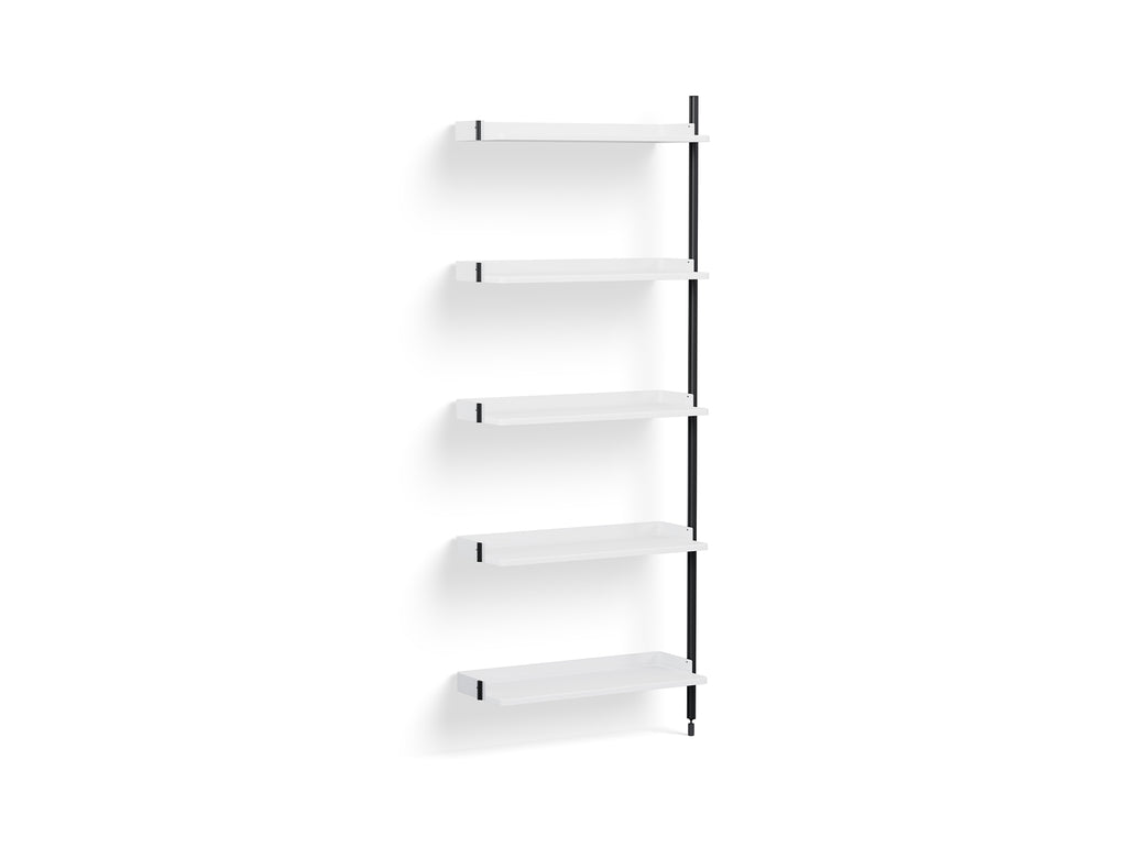 Pier System 110 Add-ons by HAY - Black Anodised Aluminium Uprights / PS White 
