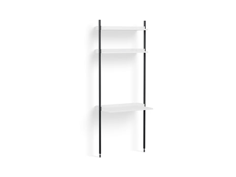 Pier System 11 by HAY - Black Anodised Aluminium Uprights / PS White